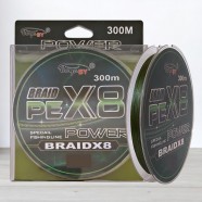 Шнур BoyaBy Power Braid PE X8, 300м, 0,30мм